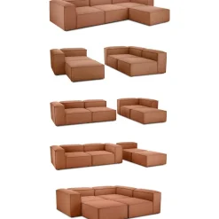 Divano Componibile 4 Posti Con Poggiapiedi Lennon*Westwing Collection Clearance