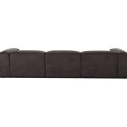 Divano Componibile 4 Posti In Pelle Riciclata Con Poggiapiedi Lennon*Westwing Collection Hot