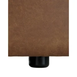 Divano Componibile 4 Posti In Pelle Riciclata Con Poggiapiedi Lennon*Westwing Collection Sale