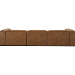 Divano Componibile 4 Posti In Pelle Riciclata Con Poggiapiedi Lennon*Westwing Collection Sale