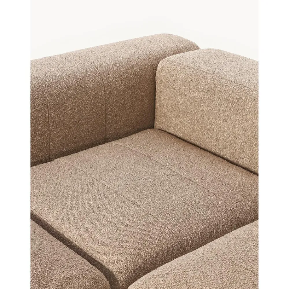 Divano Componibile 4 Posti In Boucle Con Poggiapiedi Lena*Westwing Collection Fashion