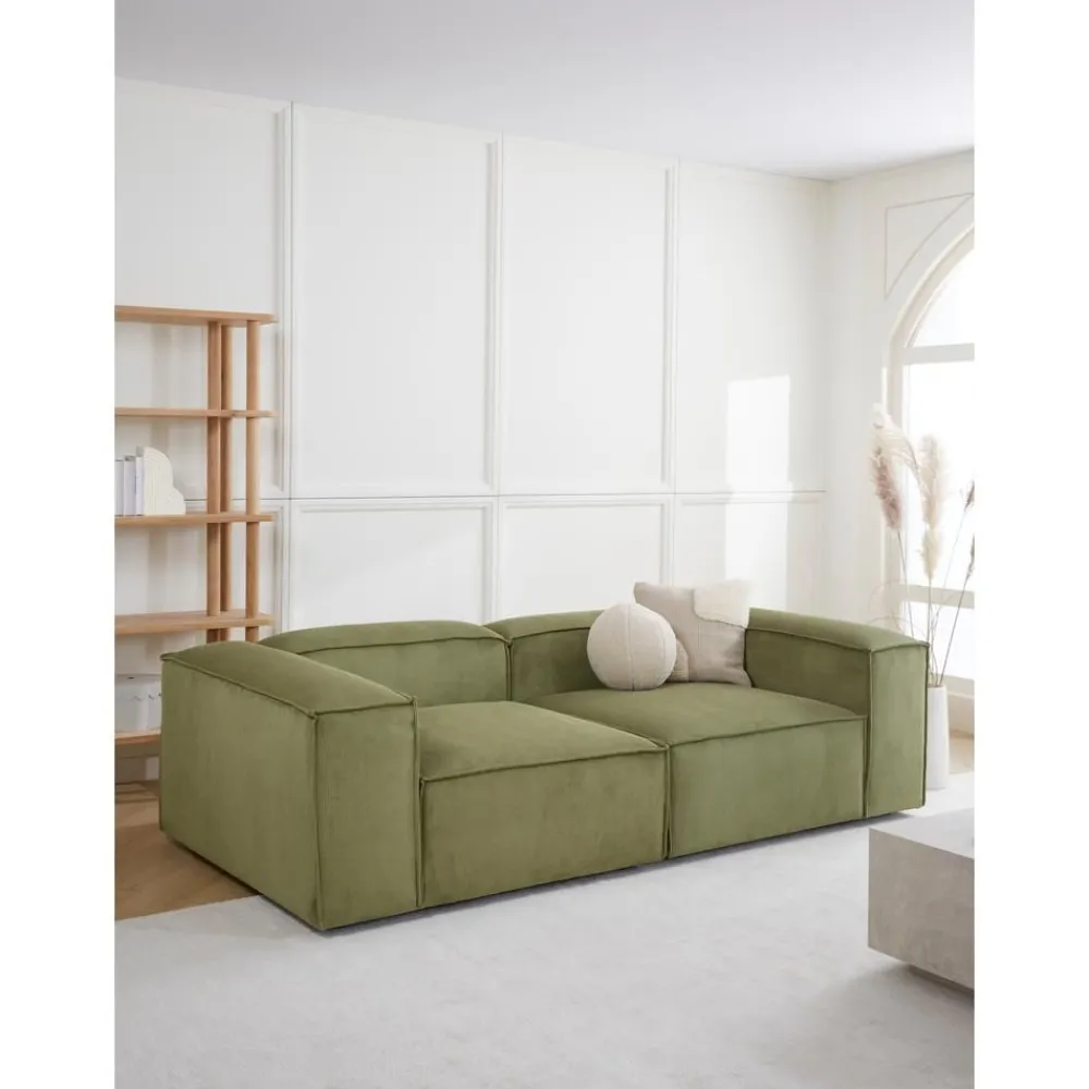 Divano Componibile 3 Posti In Velluto A Coste Lennon*Westwing Collection Discount