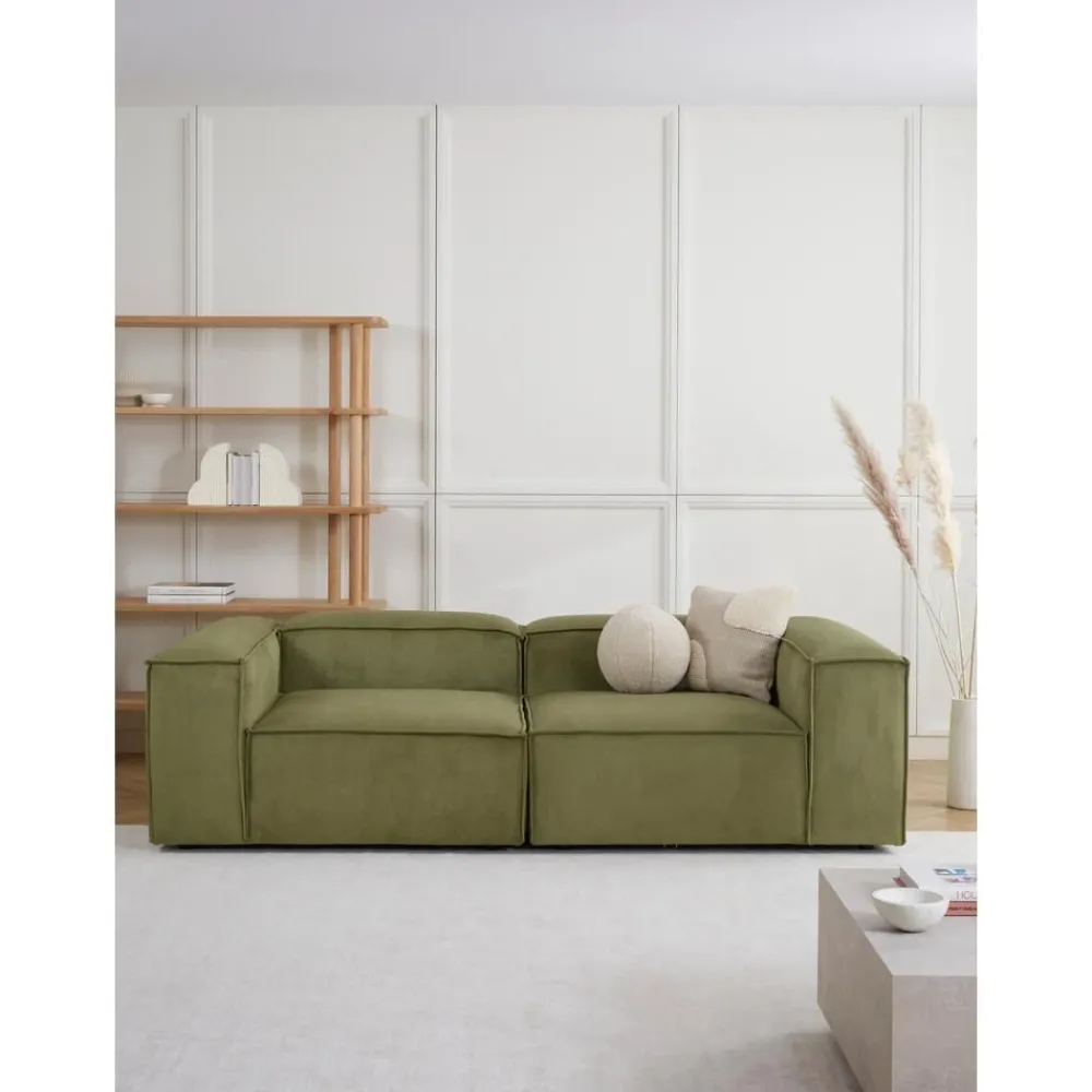 Divano Componibile 3 Posti In Velluto A Coste Lennon*Westwing Collection Discount