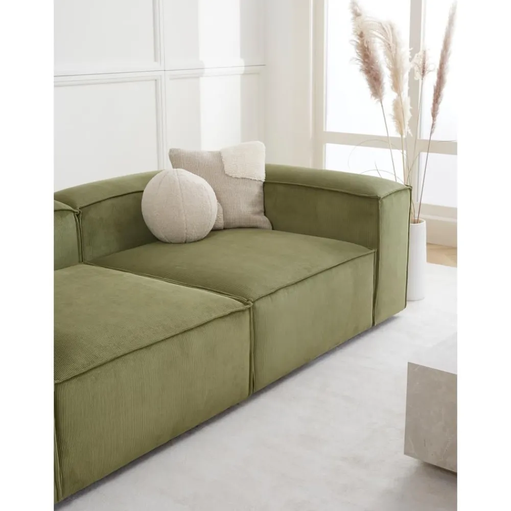 Divano Componibile 3 Posti In Velluto A Coste Lennon*Westwing Collection Discount