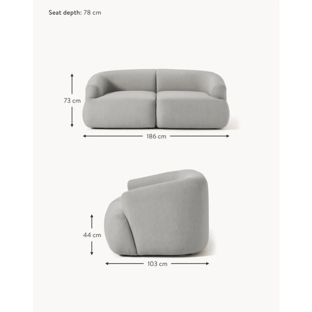 Divano Componibile 2 Posti Sofia*Westwing Collection Fashion