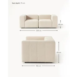 Divano Componibile 3 Posti In Boucle Lena*Westwing Collection Clearance