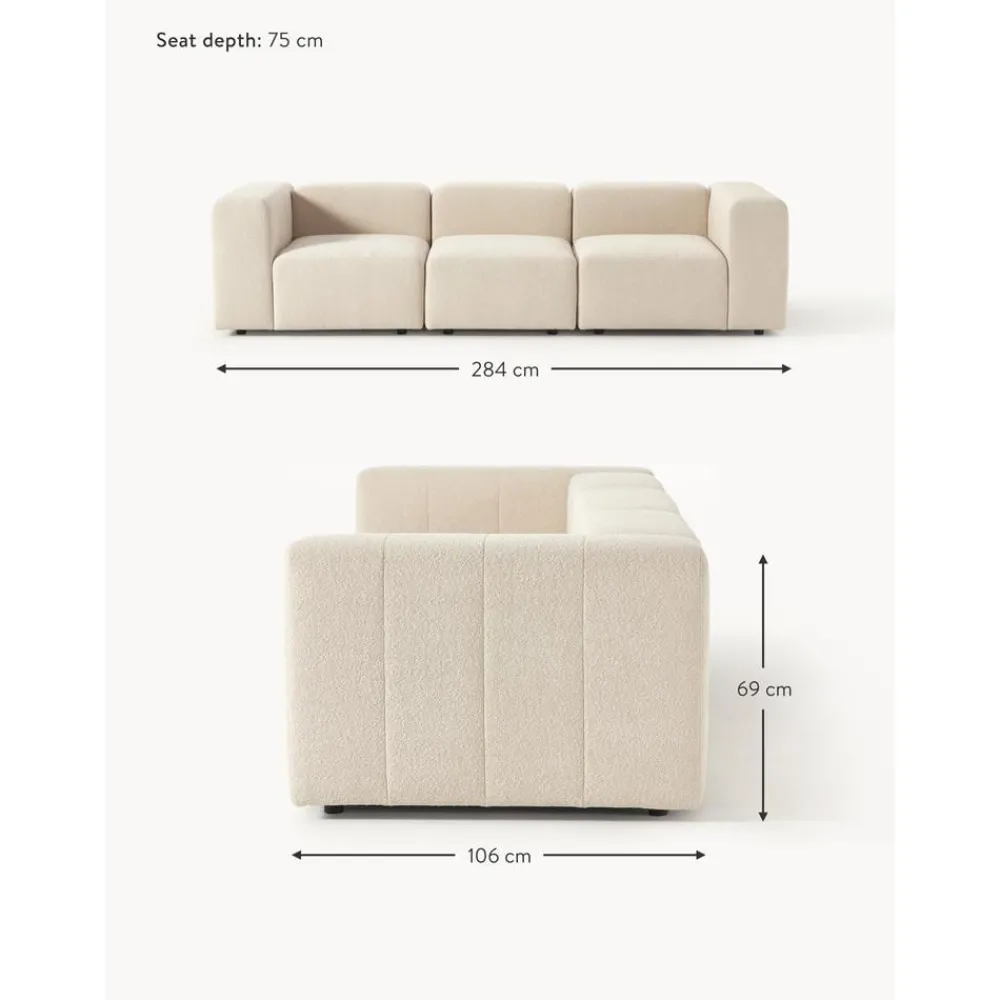 Divano Componibile 4 Posti In Boucle Lena*Westwing Collection Clearance