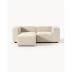 Divano Componibile 3 Posti In Boucle Con Poggiapiedi Lena*Westwing Collection Sale