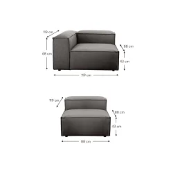 Divano Componibile 4 Posti Lennon*Westwing Collection Outlet