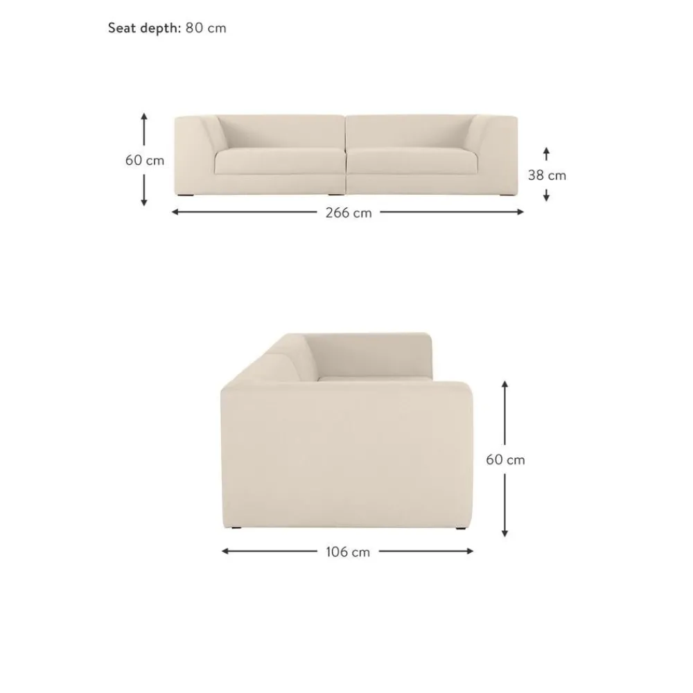 Divano Componibile 3 Posti Grant*Westwing Collection Hot