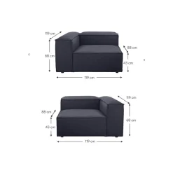 Divano Componibile 3 Posti Lennon*Westwing Collection Hot