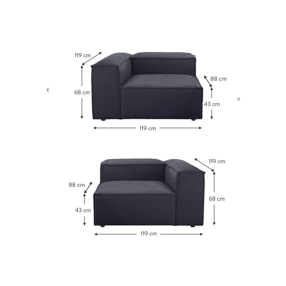 Divano Componibile 3 Posti Lennon*Westwing Collection Hot