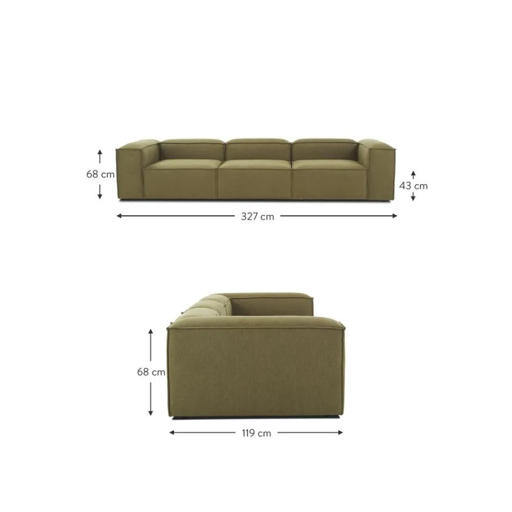 Divano Componibile 4 Posti Lennon*Westwing Collection New