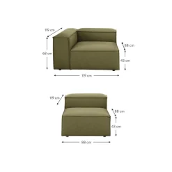 Divano Componibile 4 Posti Lennon*Westwing Collection New