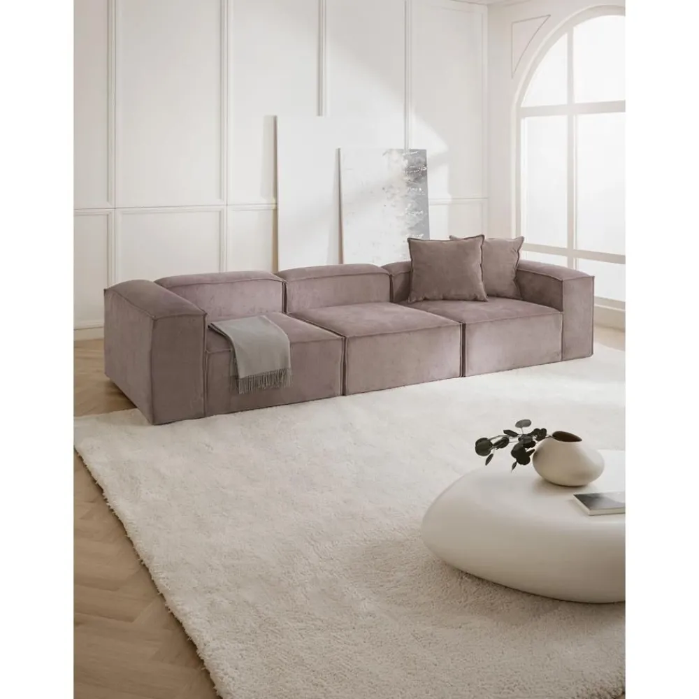 Divano Componibile 4 Posti In Velluto A Coste Lennon*Westwing Collection Fashion