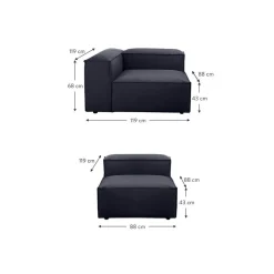 Divano Componibile 4 Posti Lennon*Westwing Collection Hot