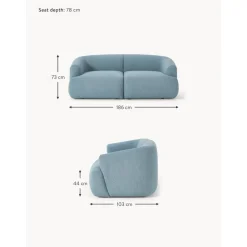 Divano Componibile 2 Posti In Boucle Sofia*Westwing Collection Discount