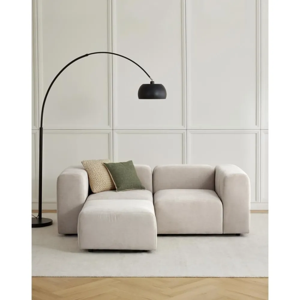 Divano Componibile 3 Posti Con Poggiapiedi Lena*Westwing Collection New