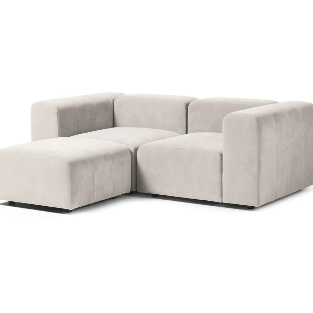 Divano Componibile 3 Posti Con Poggiapiedi Lena*Westwing Collection New