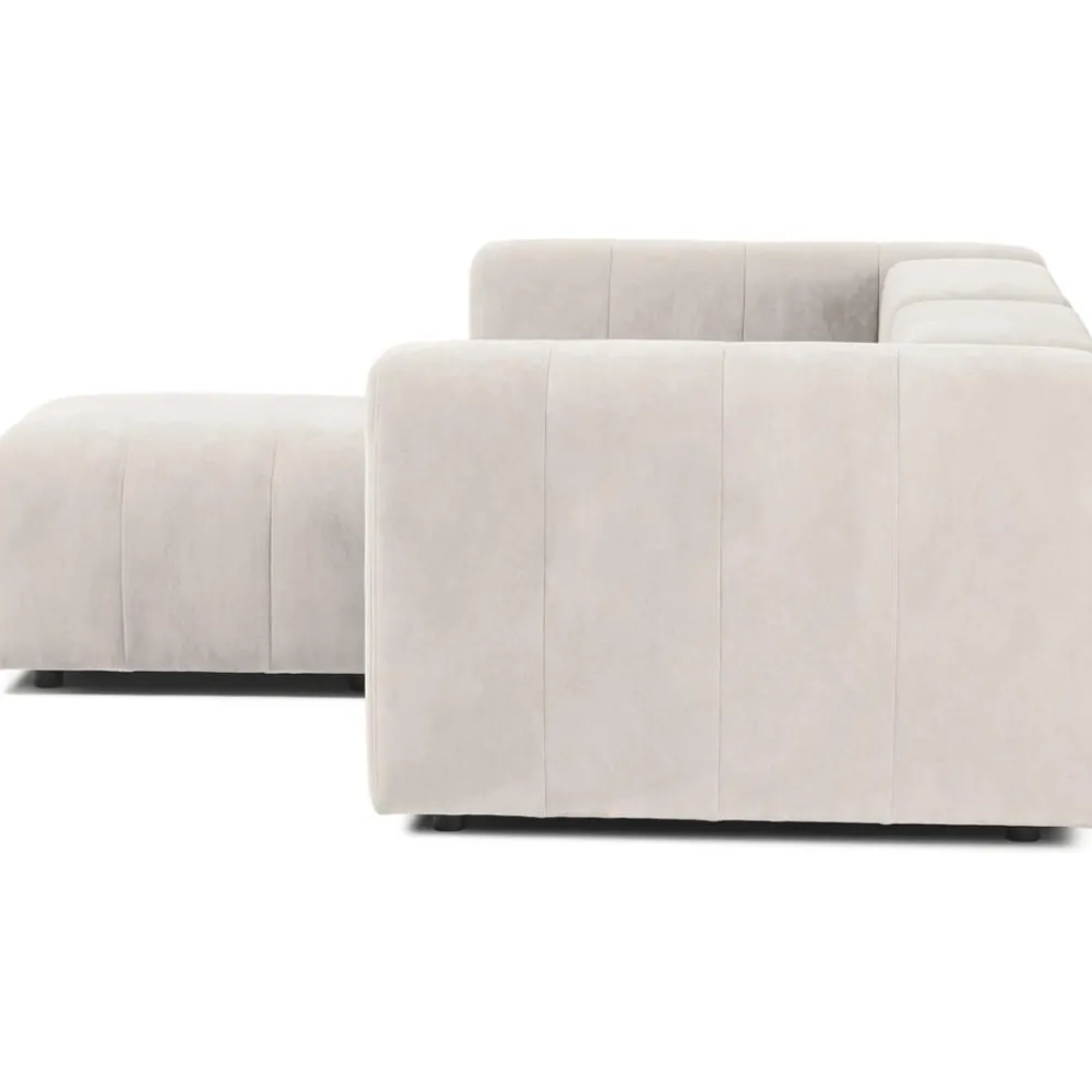 Divano Componibile 3 Posti Con Poggiapiedi Lena*Westwing Collection New