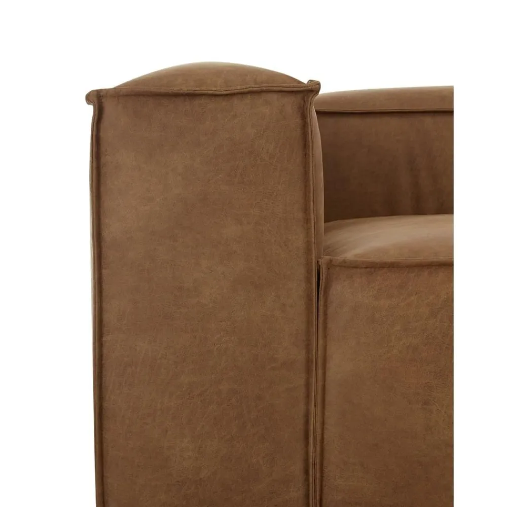 Divano Componibile 4 Posti In Pelle Riciclata Lennon*Westwing Collection Sale