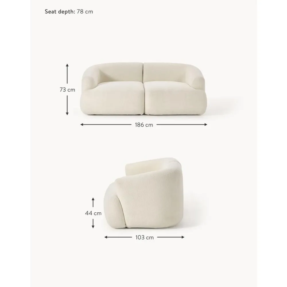 Divano Componibile 2 Posti In Teddy Sofia*Westwing Collection Sale