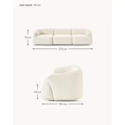 Divano Componibile 3 Posti Sofia*Westwing Collection Clearance