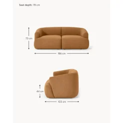 Divano Componibile 2 Posti In Boucle Sofia*Westwing Collection New