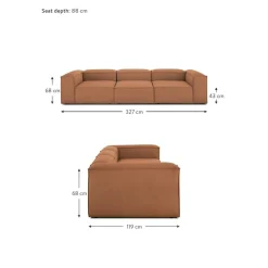 Divano Componibile 4 Posti Lennon*Westwing Collection Clearance