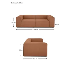 Divano Componibile 3 Posti Lennon*Westwing Collection Hot