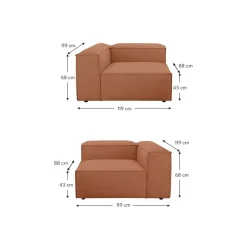 Divano Componibile 3 Posti Lennon*Westwing Collection Hot