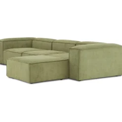 Divano Componibile 4 Posti In Velluto A Coste Con Poggiapiedi Lennon*Westwing Collection Hot