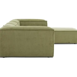 Divano Componibile 4 Posti In Velluto A Coste Con Poggiapiedi Lennon*Westwing Collection Hot