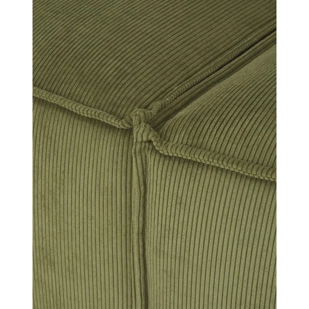 Divano Componibile 4 Posti In Velluto A Coste Con Poggiapiedi Lennon*Westwing Collection Hot