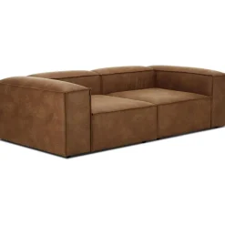 Divano Componibile 3 Posti In Pelle Riciclata Lennon*Westwing Collection New