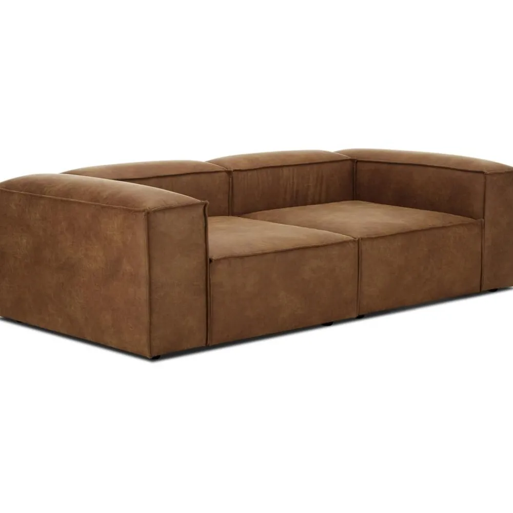 Divano Componibile 3 Posti In Pelle Riciclata Lennon*Westwing Collection New