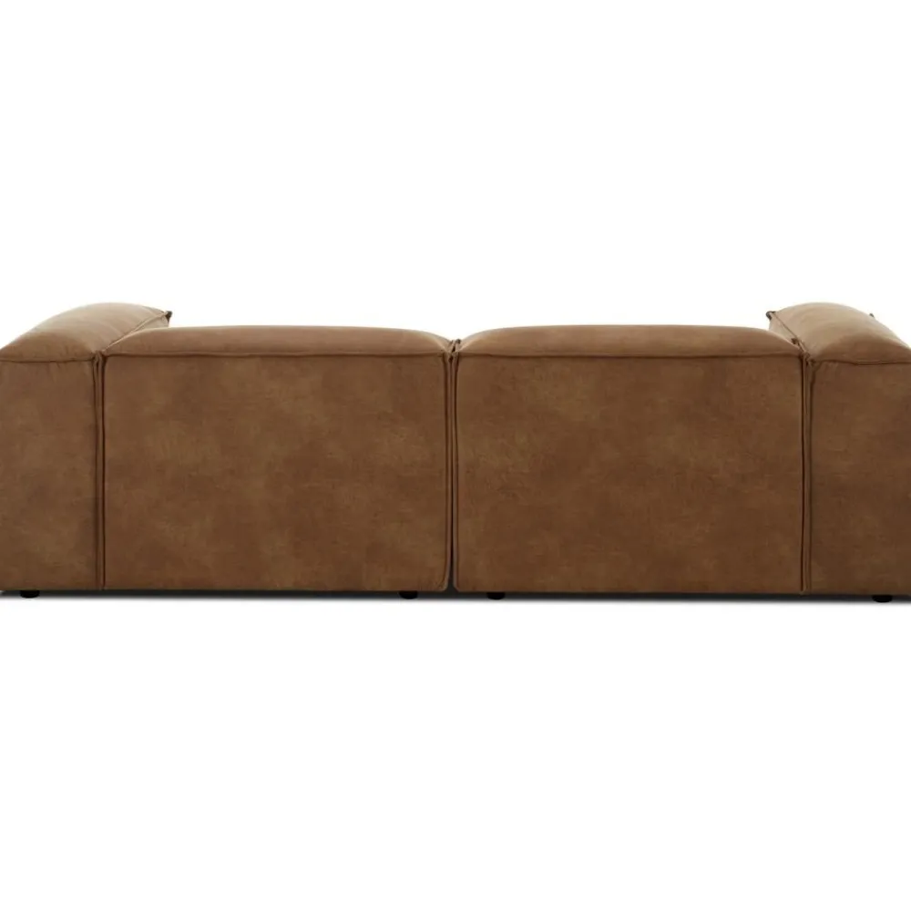 Divano Componibile 3 Posti In Pelle Riciclata Lennon*Westwing Collection New