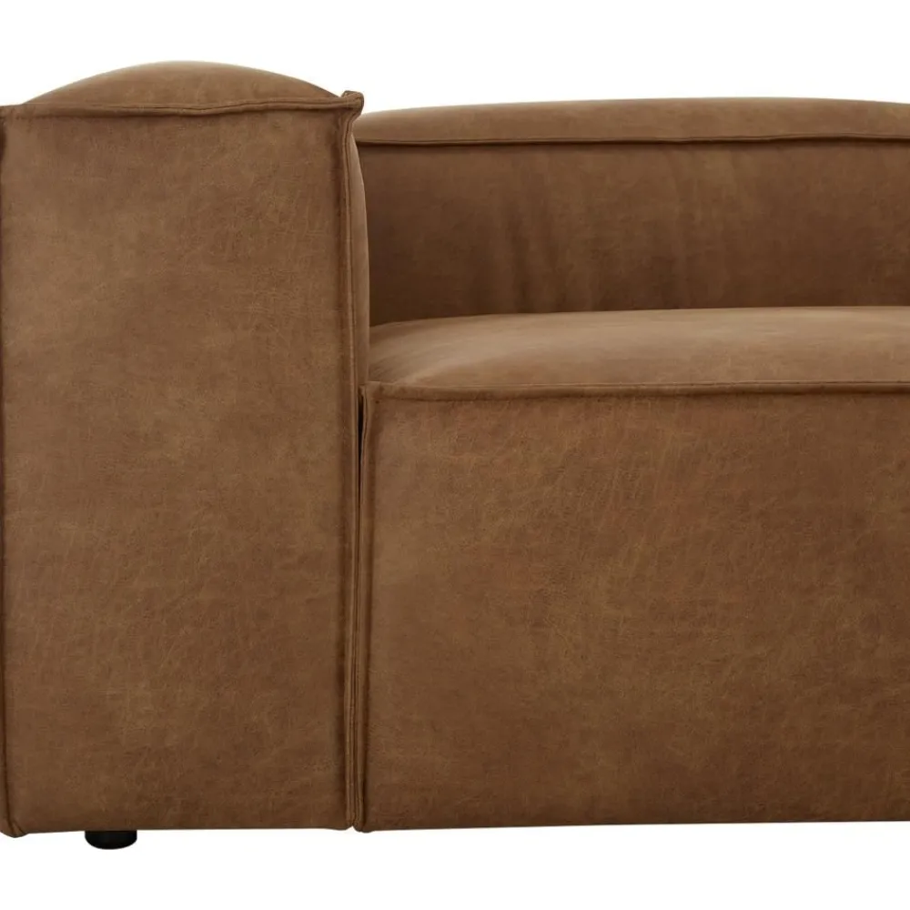 Divano Componibile 3 Posti In Pelle Riciclata Lennon*Westwing Collection New