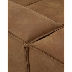 Divano Componibile 3 Posti In Pelle Riciclata Lennon*Westwing Collection New