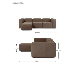 Divano Componibile 4 Posti Con Poggiapiedi Lena*Westwing Collection Clearance