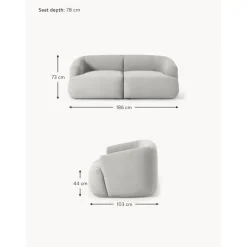 Divano Componibile 2 Posti In Boucle Sofia*Westwing Collection Outlet