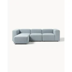 Divano Componibile 4 Posti In Boucle Con Poggiapiedi Lena*Westwing Collection New