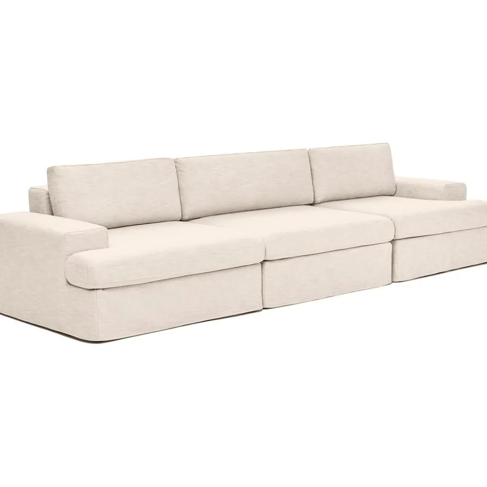 Divano Componibile 4 Posti Con Rivestimento Sfoderabile Russell*Westwing Collection New