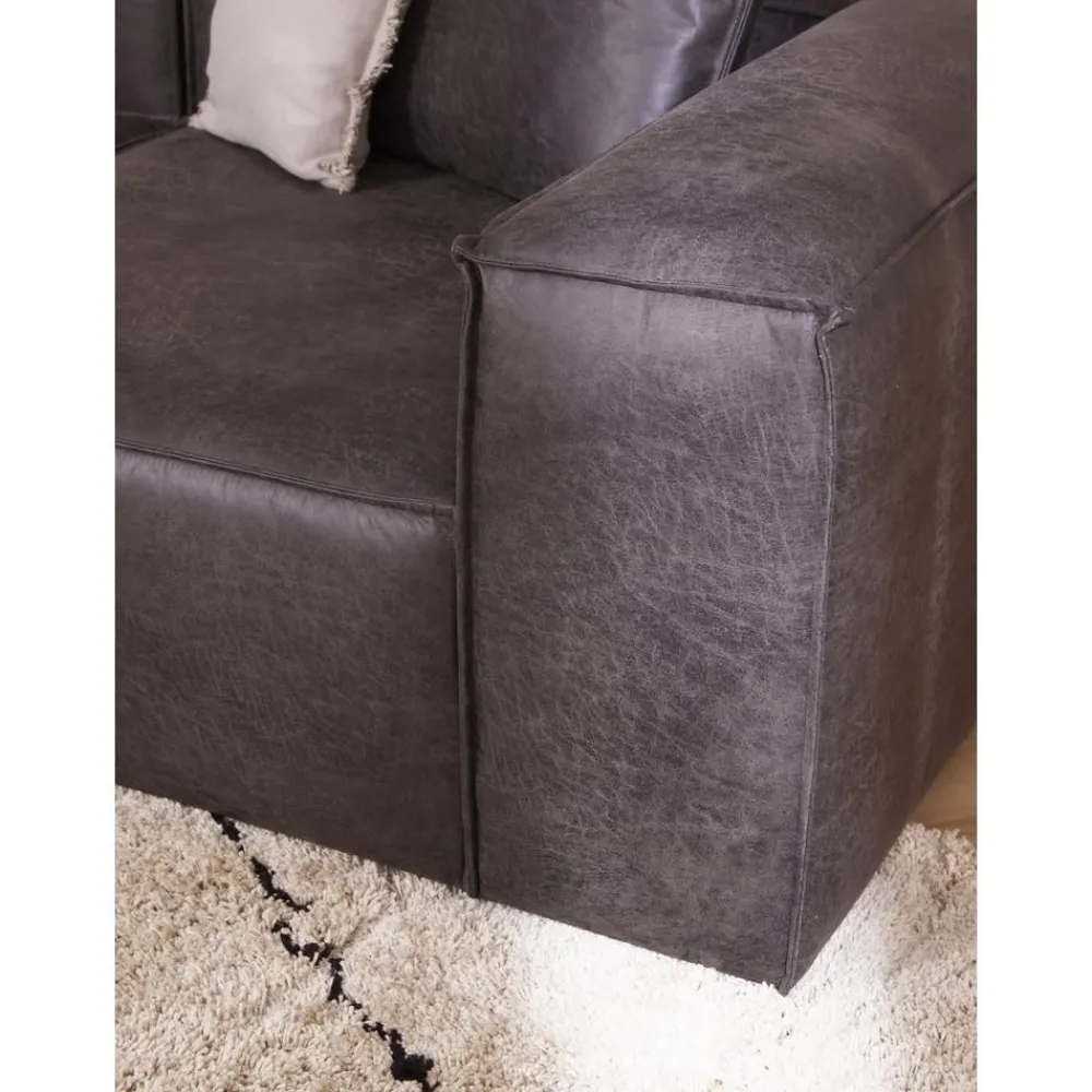 Divano Componibile 3 Posti In Pelle Riciclata Lennon*Westwing Collection Best