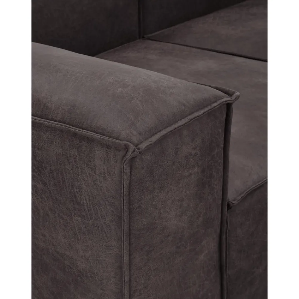 Divano Componibile 3 Posti In Pelle Riciclata Lennon*Westwing Collection Best