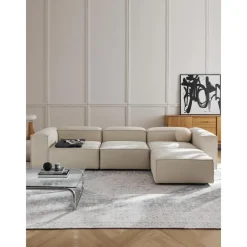 Divano Componibile 4 Posti Con Poggiapiedi Lennon*Westwing Collection Sale