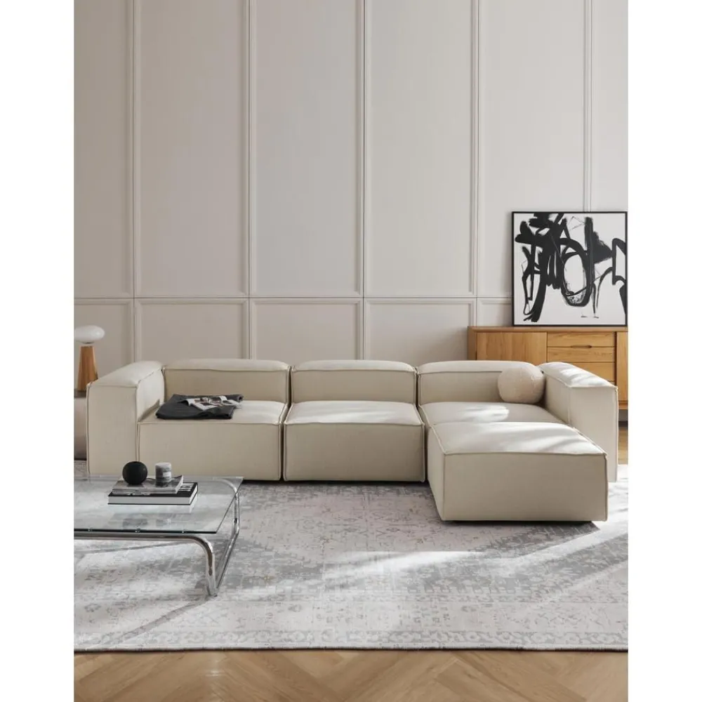 Divano Componibile 4 Posti Con Poggiapiedi Lennon*Westwing Collection Sale