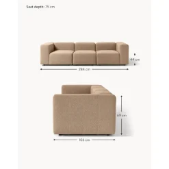 Divano Componibile 4 Posti In Boucle Lena*Westwing Collection Online