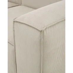 Divano Componibile 4 Posti In Velluto A Coste Con Poggiapiedi Lennon*Westwing Collection Hot