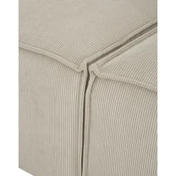 Divano Componibile 4 Posti In Velluto A Coste Con Poggiapiedi Lennon*Westwing Collection Hot